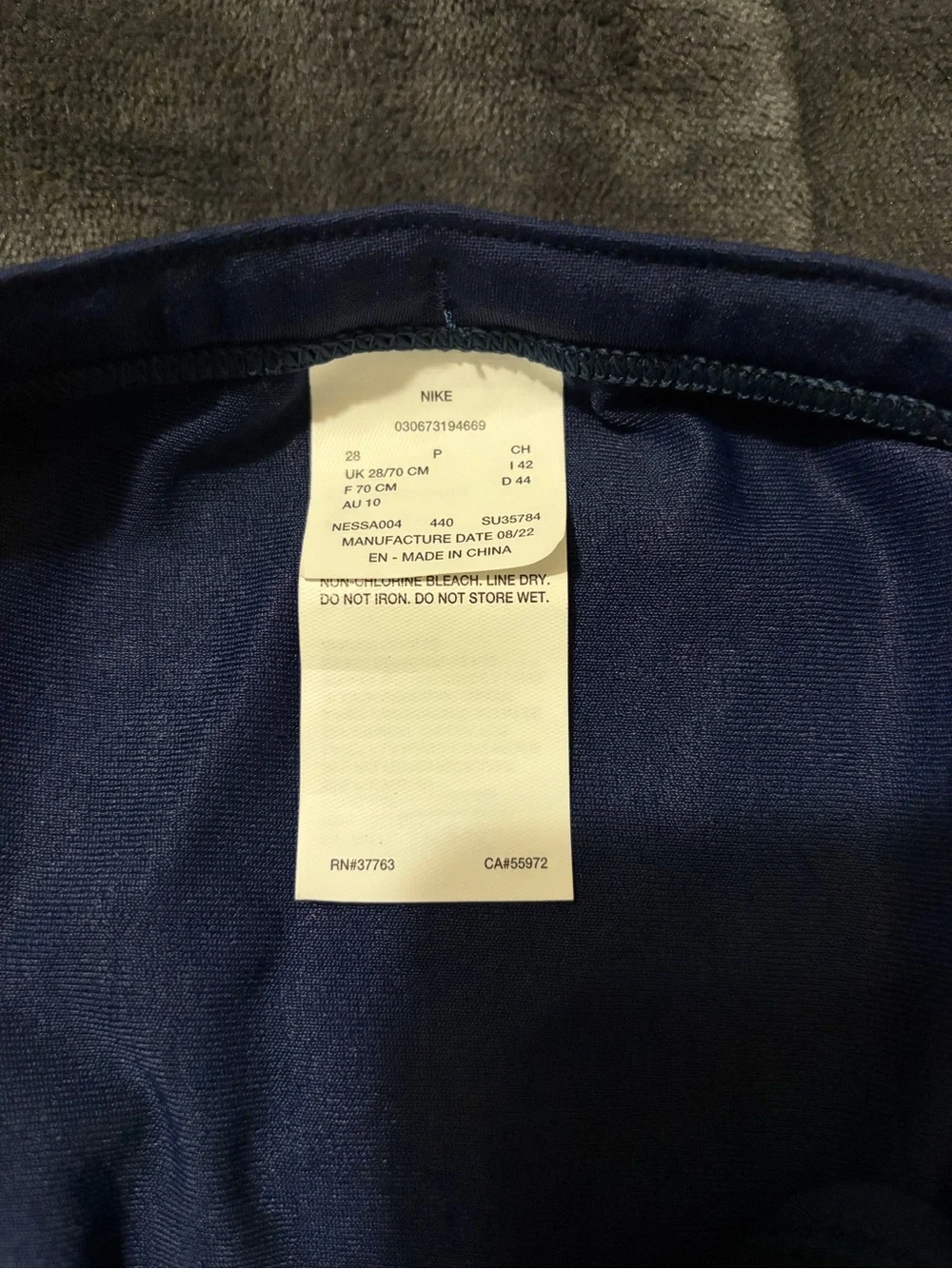 New Nike Men's Hydrastrong Swim Brief Navy - 28